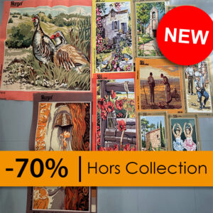 #1673 - Déstockage de canevas (10 pièces), toiles seules