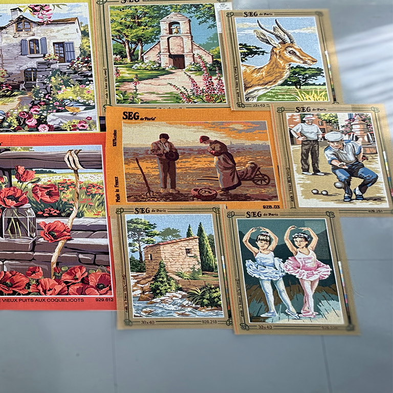 #1673 - Déstockage de canevas (10 pièces), toiles seules - Image 3