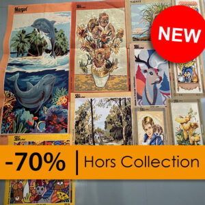 #1674 - Déstockage de canevas (10 pièces), toiles seules