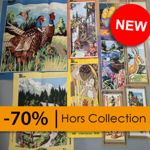 #1675 - Déstockage de canevas (10 pièces), toiles seules