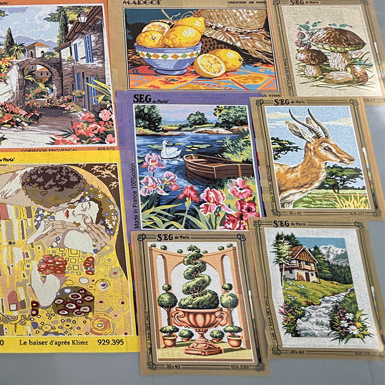 #1675 - Déstockage de canevas (10 pièces), toiles seules - Image 3