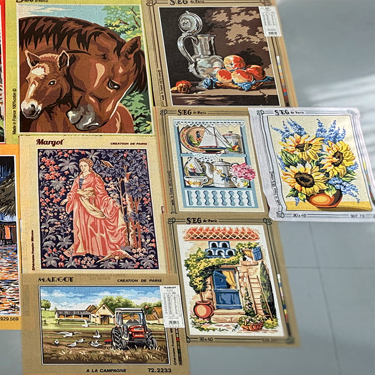 #1679 - Déstockage de canevas (10 pièces), toiles seules - Image 3