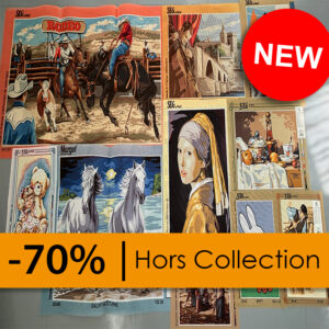 #1681 - Déstockage de canevas (10 pièces), toiles seules