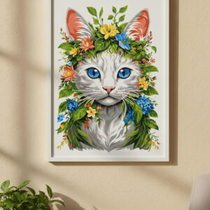 Canevas Margot de PARIS - Végétal félin