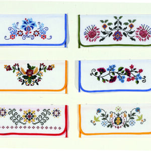 Ladybugs and Clovers napkin pouches - Margot Broderie