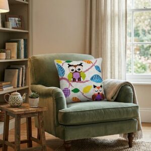 Embroidery Cushion Kit - Owl - SEG de PARIS