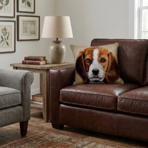 Embroidery Cushion Kit - SEG de PARIS - Beagle