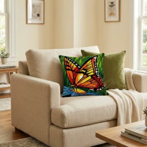 Embroidery Cushion Kit - SEG de PARIS - Butterfly