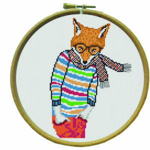 Kit de point de croix "JAMES LE RENARD" - Marie Coeur
