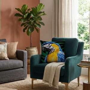Margot de Paris Needlepoint Cushion Kit - Macaw Parrot