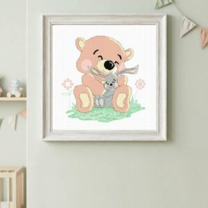Kit point de croix – Princesse – OURSON CALIN