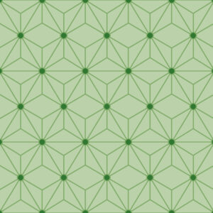 Fabric swatch 3×1.6m – Collection Privée – Sage Green Asanoha