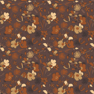 Fabric swatch 3×1.6m – Collection Privée – Autumn Floral Cappuccino