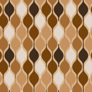 Fabric swatch 3×1.6m – Collection Privée – Waves Chocolate