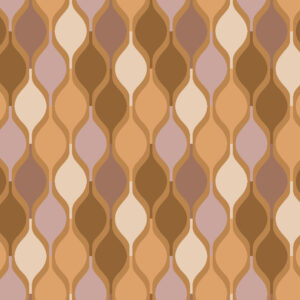 Fabric swatch 3×1.6m – Collection Privée – Ocher Vanilla Waves