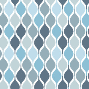 Fabric swatch 3×1.6m – Collection Privée – Storm Waves