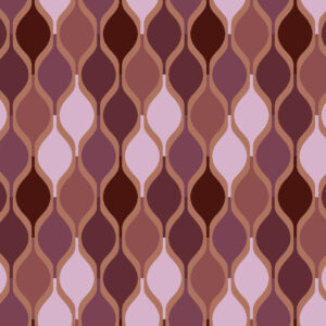Fabric swatch 3×1.6m – Collection Privée – Waves Plum & Mauve