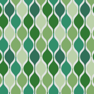 Fabric swatch 3×1.6m – Collection Privée – Green Waves